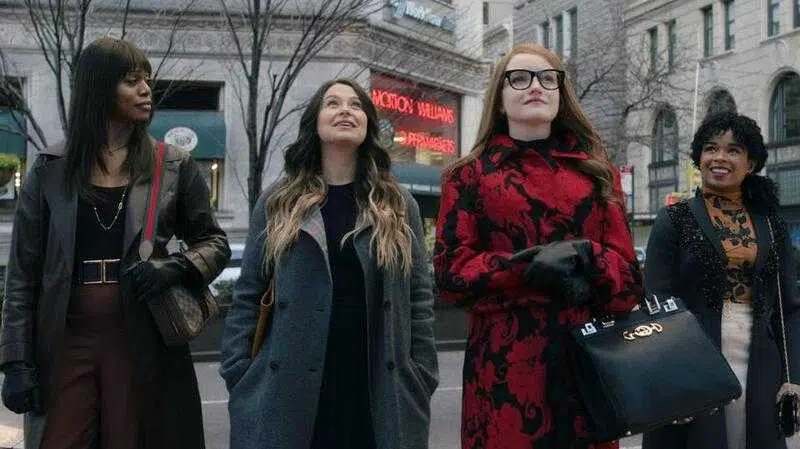 Anna with her friends, Vanity Fair writer Rachel DeLoache Williams, fitness trainer Kacy Duke, and aspiring filmmaker Neffatari "Neff" Davis