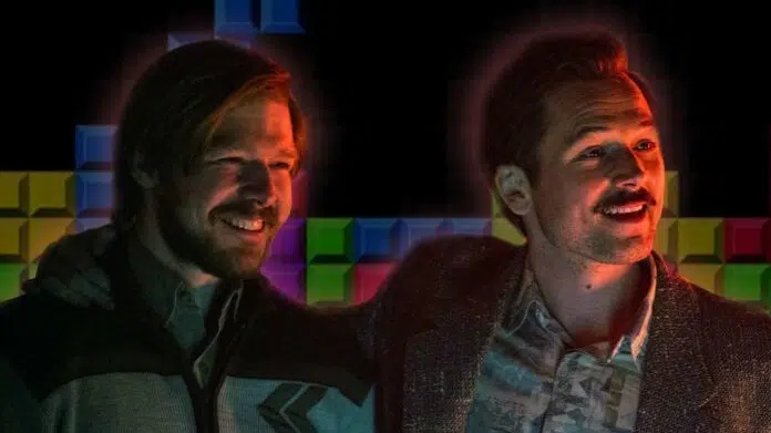 Tetris Review Taron Egerton as Henk Rogers and Nikita Efremov as Alexey Pajitnov